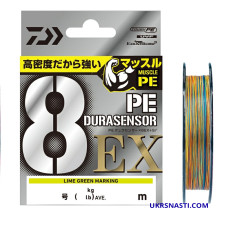 Шнур Daiwa UVF PE Dura Sensor 8EX+SI3 5C размотка 300м разноцветный